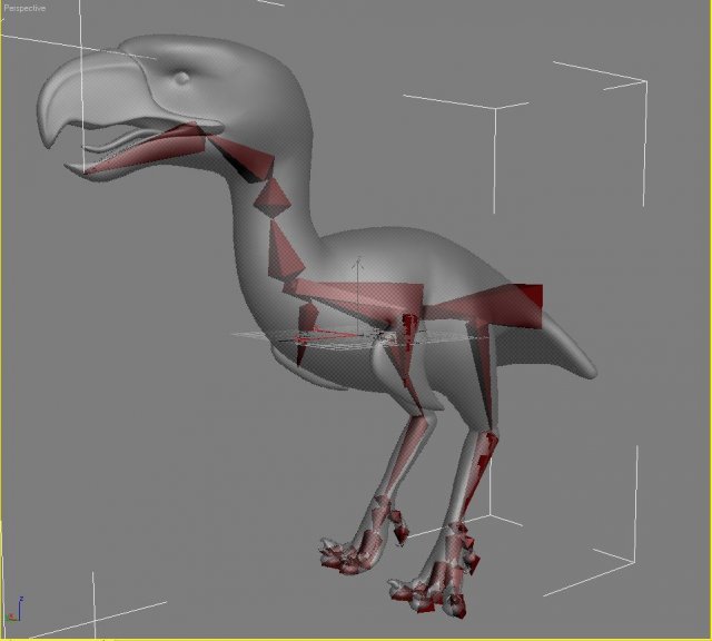Download titanis walleri - terror bird rigged 3D Model