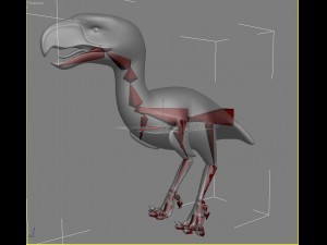 titanis walleri - terror bird rigged 3D Model
