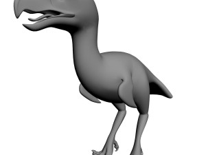titanis walleri - terror bird rigged 3D Model