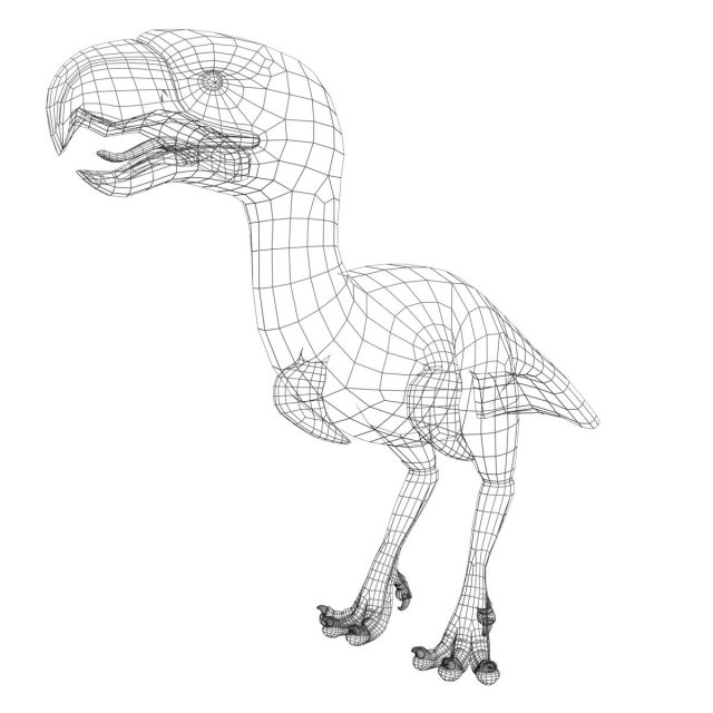 Download titanis walleri - terror bird rigged 3D Model
