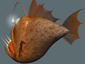 cartoon anglerfish rigged 3D 모델