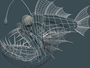 cartoon anglerfish rigged 3D 모델