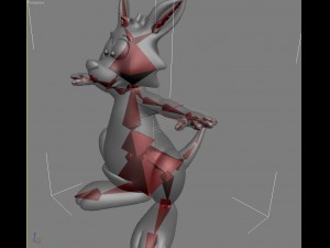 cartoon kangaroo rigged and animated 3Dモデル