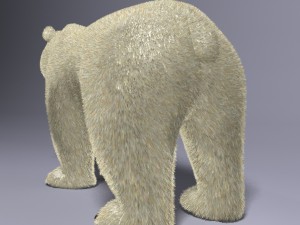 cartoon polar bear rigged 3D 모델