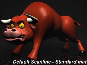 cartoon bull rigged 3Dモデル