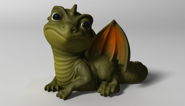 baby dragon 3Dモデル .c4d .max .obj .3ds .fbx .stl .blend 