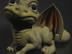 baby dragon 3Dモデル