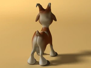 cartoon goat rigged 3D Model