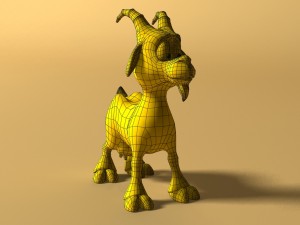 cartoon goat rigged Modelo 3D