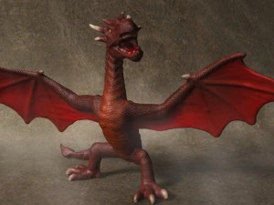 red dragon rigged 3D Model
