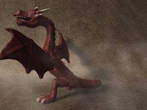 red dragon rigged Modelo 3D