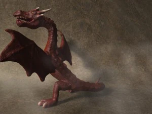 red dragon rigged 3D Model
