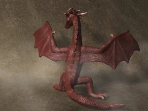 red dragon rigged 3D Model