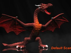 red dragon rigged 3D Model