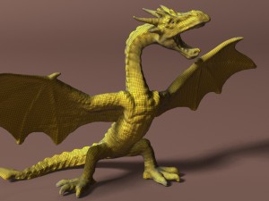 red dragon rigged Modelo 3D