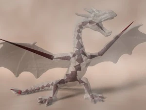 red dragon rigged 3D Model