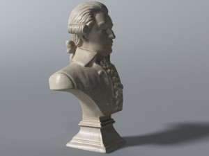 mozart bust 3Dモデル