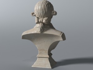 mozart bust 3Dモデル