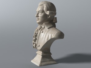 mozart bust 3Dモデル