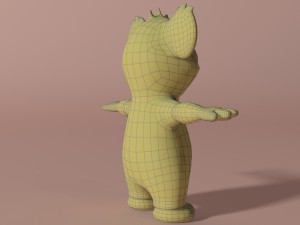 cartoon koala rigged and animated 3D 모델
