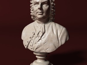 bach bust Modelo 3D