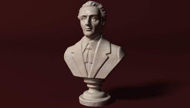 chopin bust Modelo 3D .c4d .max .obj .3ds .fbx .stl .blend 