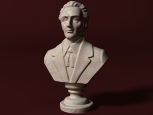 chopin bust Modelo 3D