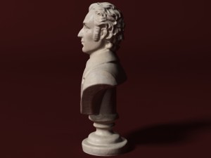 chopin bust Modelo 3D