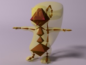 cartoon skunk rigged 3D 模型