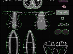 cartoon skunk rigged 3D 模型