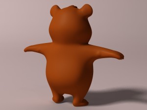 cartoon hamster rigged 3D Модель