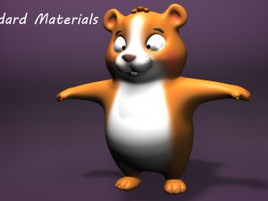 cartoon hamster rigged 3D Модель