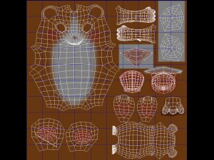 cartoon hamster rigged 3D Модель