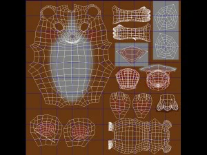 cartoon hamster rigged 3D Model