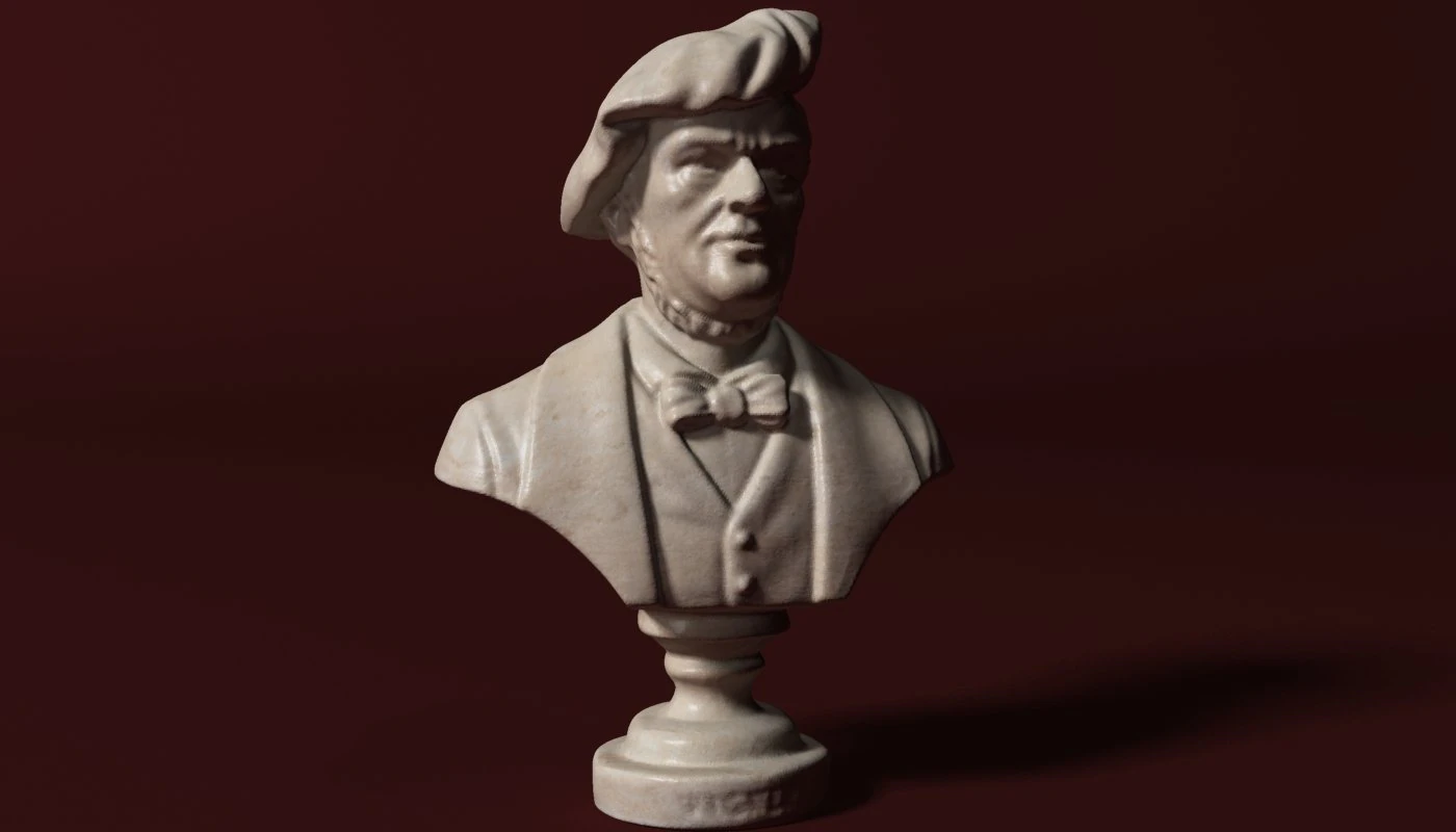 wagner bust 3D Model .c4d .max .obj .3ds .fbx .stl .blend 