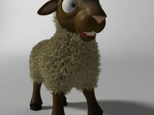 cartoon sheep rigged 3D Model