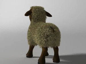 cartoon sheep rigged 3D Model