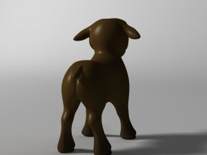 cartoon sheep rigged 3D Model
