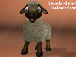 cartoon sheep rigged 3D Model