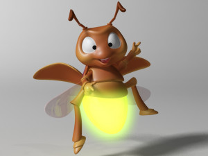 cartoon firefly rigged Modelo 3D