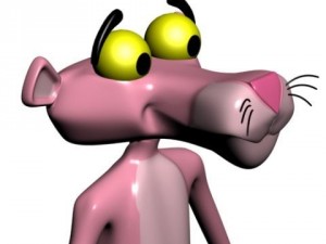pink panther character 3D मॉडल