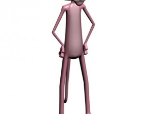 pink panther character Modelo 3D