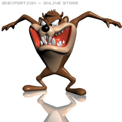 taz character 3D Model .c4d .max .obj .3ds .fbx .stl .blend 