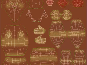 cartoon ant rigged 3D Model