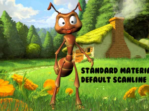 cartoon ant rigged 3D Model