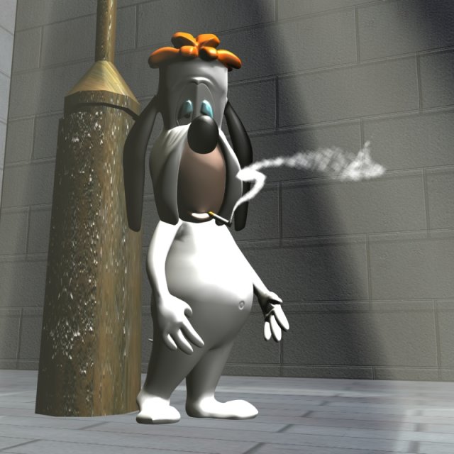 droopy 3d Modello 3D .c4d .max .obj .3ds .fbx .stl .blend 