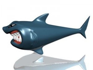 hungry shark 3d Modèle 3D