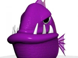 angry piranha 3d 3D Model