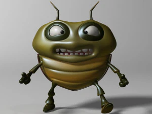 cartoon bug rigged 3D Model