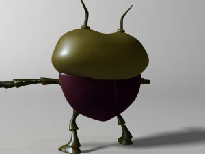 cartoon bug rigged 3D Model